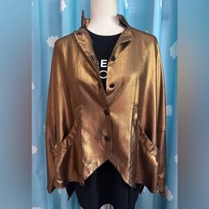Neetu Malik oversized metallic top. M-L